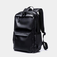 Water Resistant business travel Laptop Backpack, leisure leather mochilas