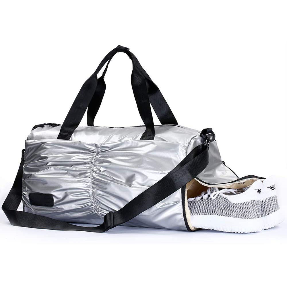 Water Resistent Fit training workout Travel Wet Pocket Weekender Overnight Gym sack duffle Bag Sports Bag with Shoe Compartment