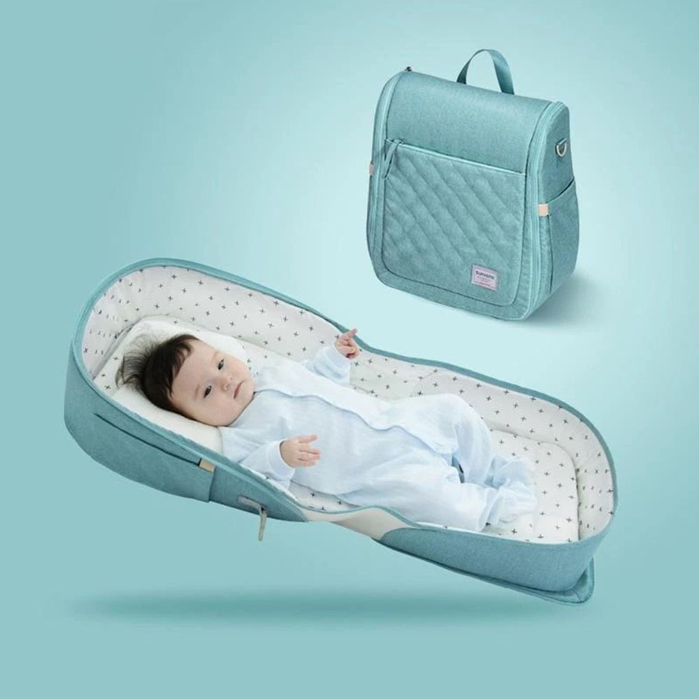 mom travel foldable nappy changing bed crib baby bassinet diaper bag baby diaper bag bed backpack